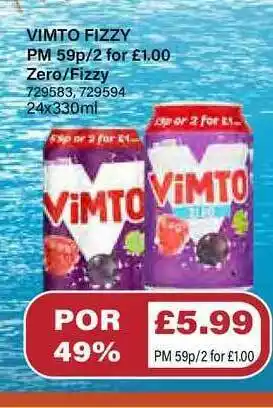 Bestway Vimto Fizzy offer
