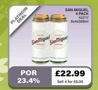 Bestway San Miguel 4 Pack offer