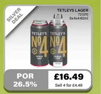 Bestway Tetleys Lager offer