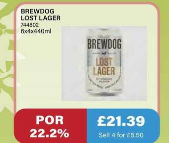Bestway Brewdog Lost Lager offer
