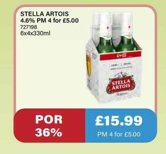 Bestway Stella Artois 4.6% offer