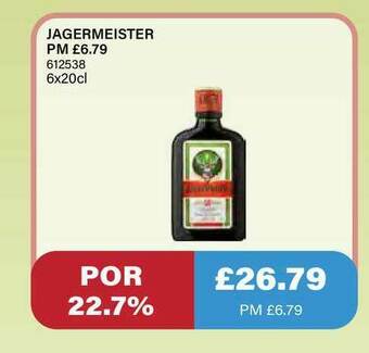 Bestway Jagermeister offer