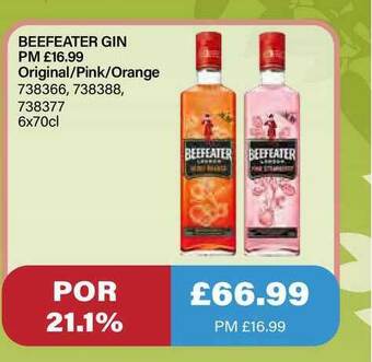 Bestway Beefeater Gin offer