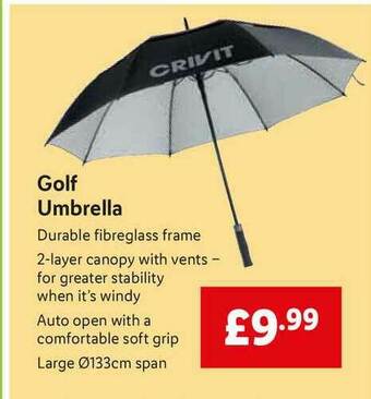 Lidl Golf Umbrella offer