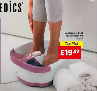 Lidl Bubblemate Foot Spa With Nail Kit offer