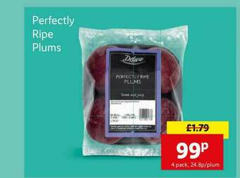Lidl Perfectly Ripe Plums offer