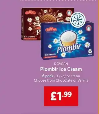 Lidl Dovgan Plombir Ice Cream 6 Pack offer