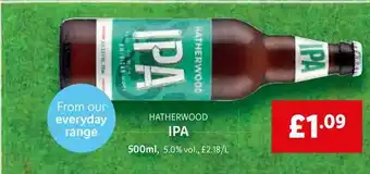 Lidl Hatherwood IPA 500ml offer