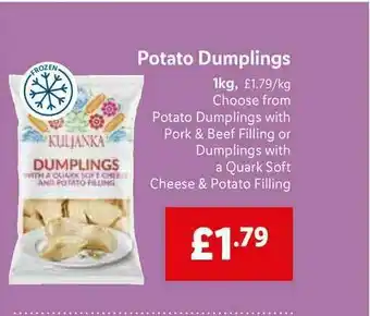 Lidl Potato Dumplings 1Kg offer