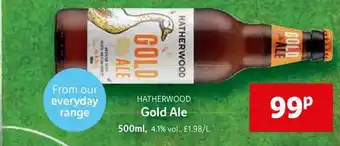 Lidl Hatherwood Gold Ale 500ml offer