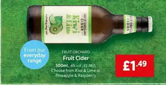 Lidl Fruit Orchard Fruit Cider 500ml offer