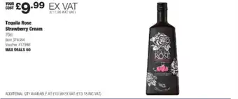 Costco Tequila rose strawberry cream offer