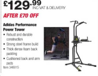 Costco Adidas performance power tower offer