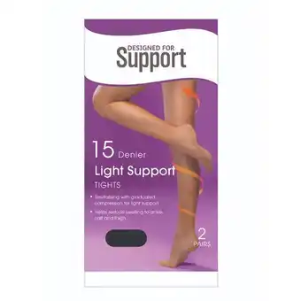 Lloyds Pharmacy Og uk light support tights black offer
