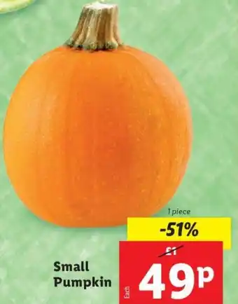 Lidl Small Pumpkin offer
