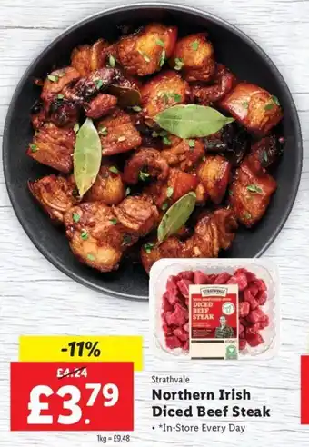Lidl Northern Irish Diced Beef Steak offer