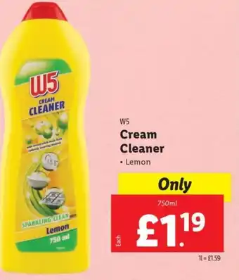 Lidl Cream Cleaner 750ml offer
