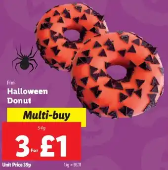Lidl Halloween Donut 54g offer