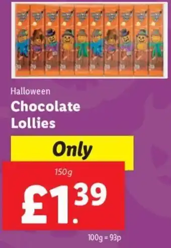 Lidl Chocolate Lollies 150g offer