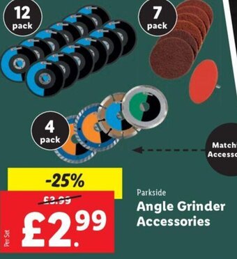 Lidl Angle Grinder Accessories offer