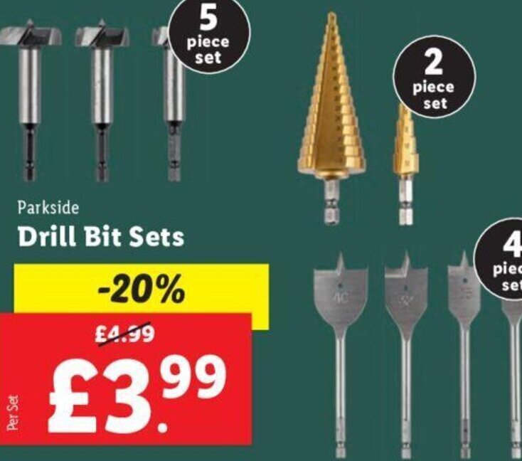 Drill Bit Set offer at Lidl