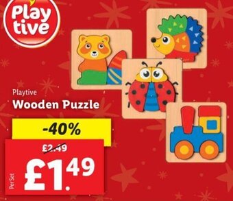 Lidl Wooden Puzzle offer