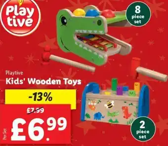 Lidl Kids' Wooden Toys offer