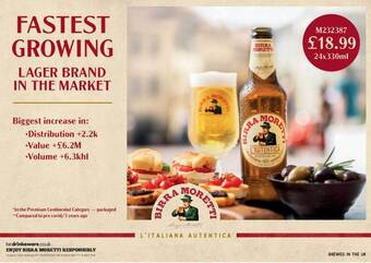 Booker Wholesale Birra moretti offer