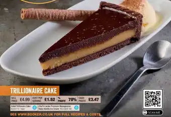 Booker Wholesale Trillionaire cake offer