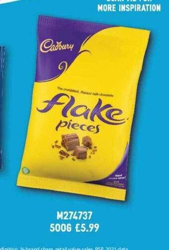 Booker Wholesale Cadbury flake pieces offer