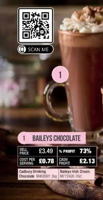 Booker Wholesale Baileys chocolate offer