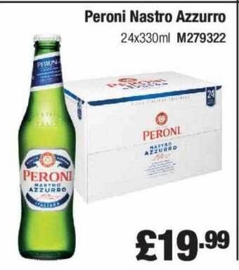 Booker Wholesale Peroni nastro azzurro offer