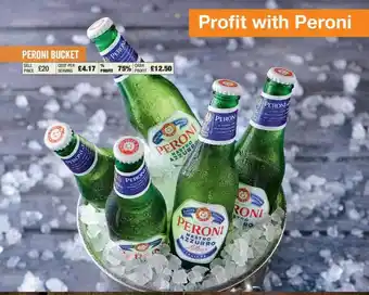 Booker Wholesale Peroni bucket offer