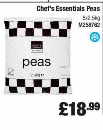 Booker Wholesale Chef's essentials peas offer