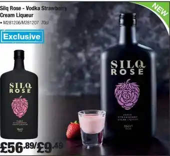 Booker Wholesale Silq rose - vodka strawberry cream liqueur offer