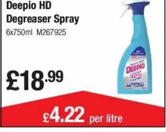 Booker Wholesale Deepio hd degreaser spray offer