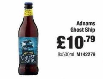 Booker Wholesale Adnams ghost ship offer