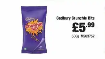 Booker Wholesale Cadbury crunchie bits offer