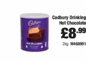 Booker Wholesale Cadbury drinking hot chocolate offer