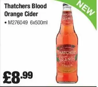 Booker Wholesale Thatchers blood orange cider offer