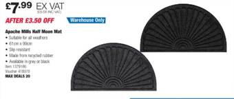 Costco Apache mills half moon mat offer