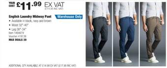 Costco English laundry midway pant offer