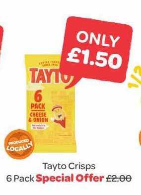 Tayto crisps 6 pack