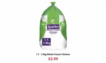Farmfoods Whole frozen chicken offer