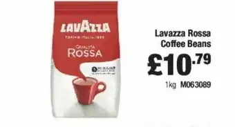 Booker Wholesale Lavazza rossa coffee beans offer