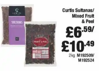 Booker Wholesale Curtis sultanas-mixed fruit & peel offer