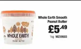Booker Wholesale Whole earth smooth peanut butter offer