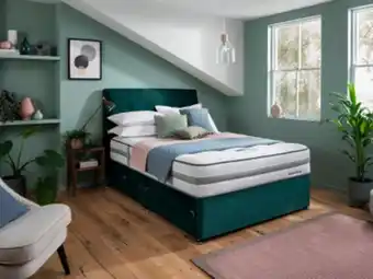 Bensons for Beds Silentnight sleep vitality boost divan bed set on glides offer