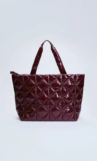 Stradivarius Quilted tote bag offer
