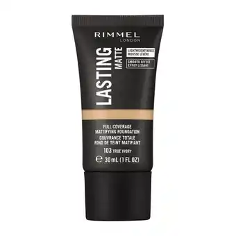 Lloyds Pharmacy Rimmel lasting matte foundation offer